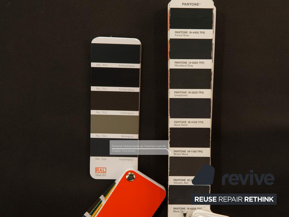 Rolf Benz 3100 veganes Leder Stuhl anthrazit / schwarz manuelle ✨ – Bild 6