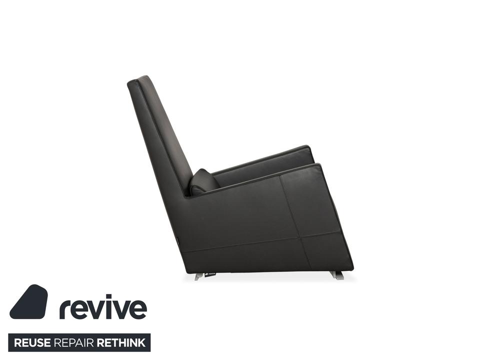 Ligne Roset Jul Leder Sessel Schwarz – Bild 10