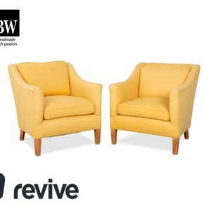 Bielefelder Werkstätten Stoff 2x Sessel Gelb