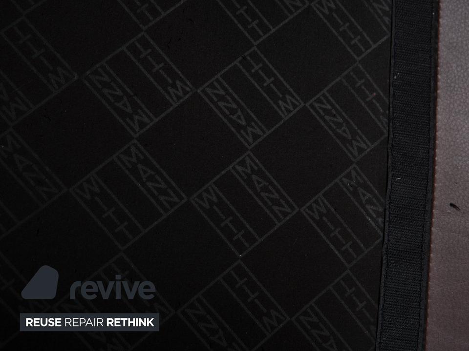 Wittmann Aura XL Leder Sessel Braun Rot – Bild 8