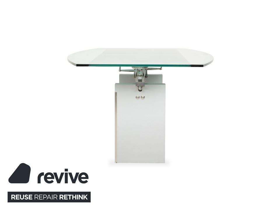 Ronald Schmitt K5000 Glas Esstisch Silber Chrom manuelle Funktion – Bild 12