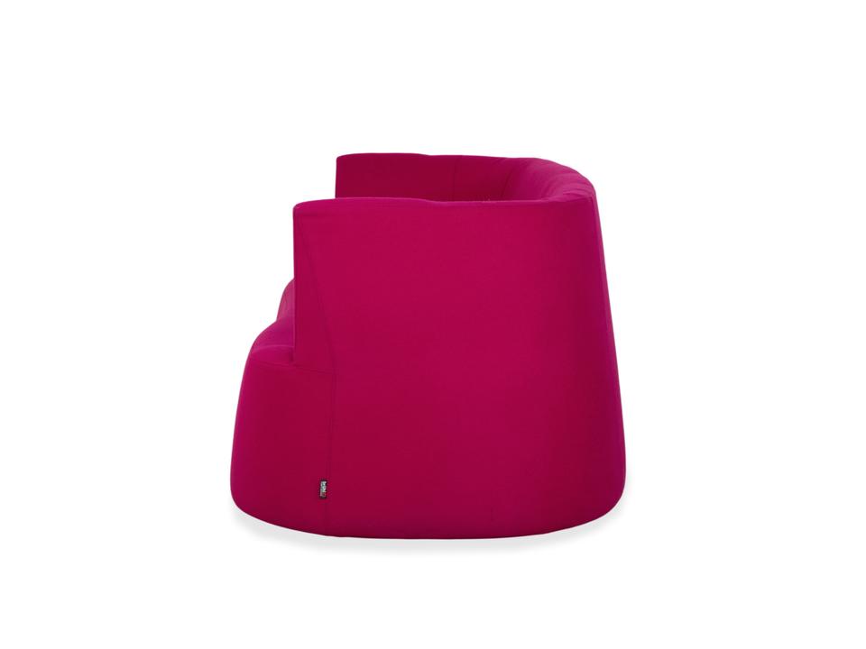 Brühl Powder Stoff Zweisitzer Rosa Pink Magenta Sofa Couch – Bild 13