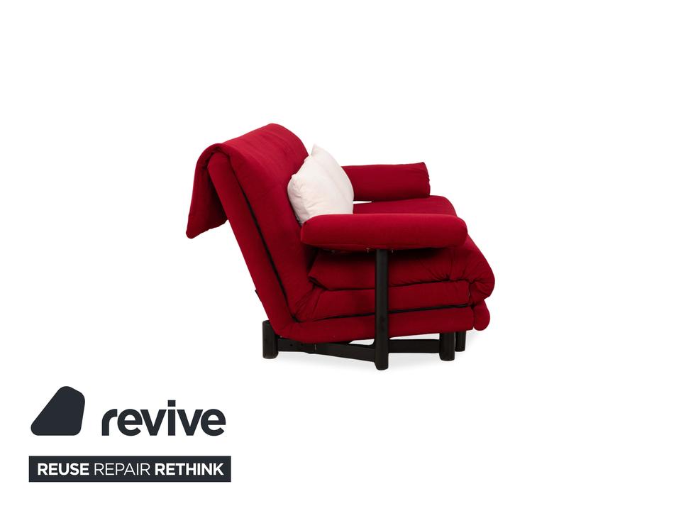 Ligne Roset Multy Dreisitzer Stoff Rot Beige Gestell Schwarz ✨ – Bild 10