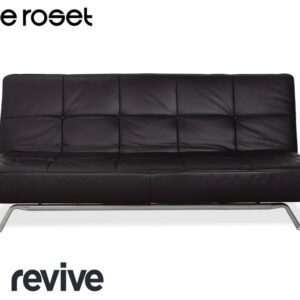 Ligne Roest Smala Leder Dreisitzer Braun Lila Aubergine manuelle