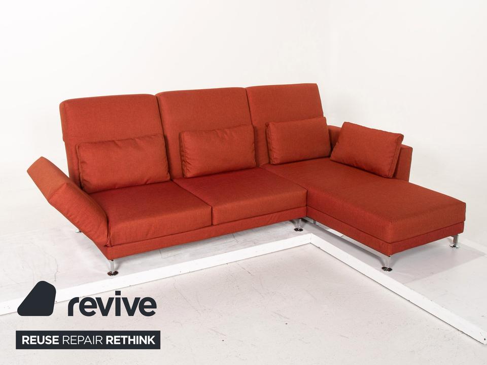 Brühl Moule Stoff Ecksofa Terrakotta Rot Relaxfunktion Funktion ✨ – Bild 10