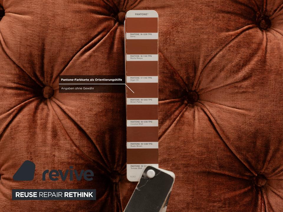 Bretz Cocoa Island Stoff Samt Knopfheftung Zweisitzer Braun – Bild 6