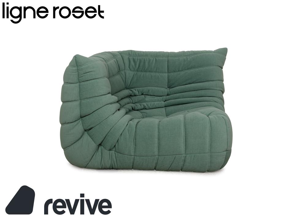 Ligne Roset Togo Stoff Sessel Grün Neubezug ✨