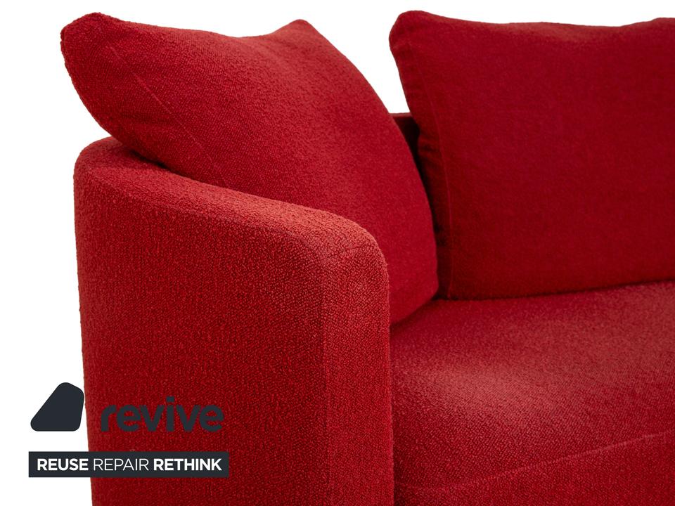 Rolf Benz 2500 Stoff Dreisitzer Rot Sofa Couch – Bild 4