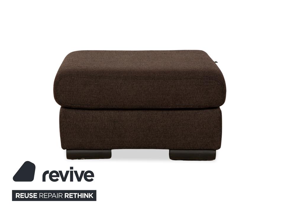 Ewald Schillig Loft Stoff Hocker Grau Braun – Bild 9