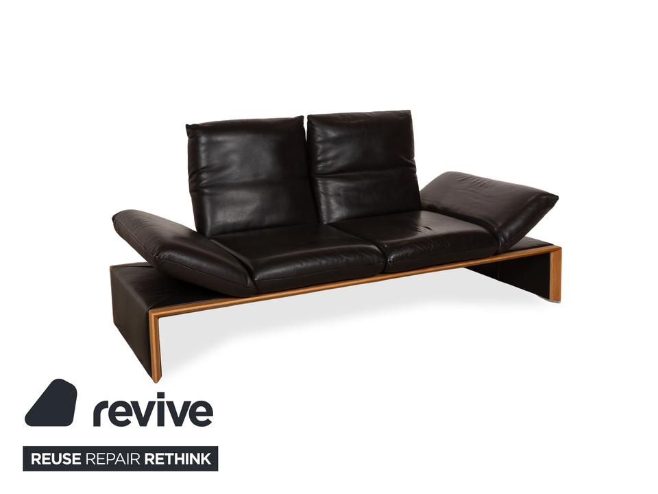 Koinor Harriet Leder Dreisitzer Dunkelbraun manuelle Funktion – Bild 9