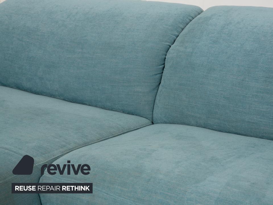 Ewald Schillig Hope Stoff Ecksofa Blau Grün elektrische Funktion – Bild 7