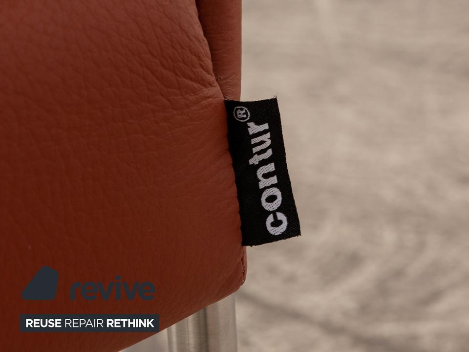 6er Garnitur Contur Penthouse Leder Stuhl Braun – Bild 5