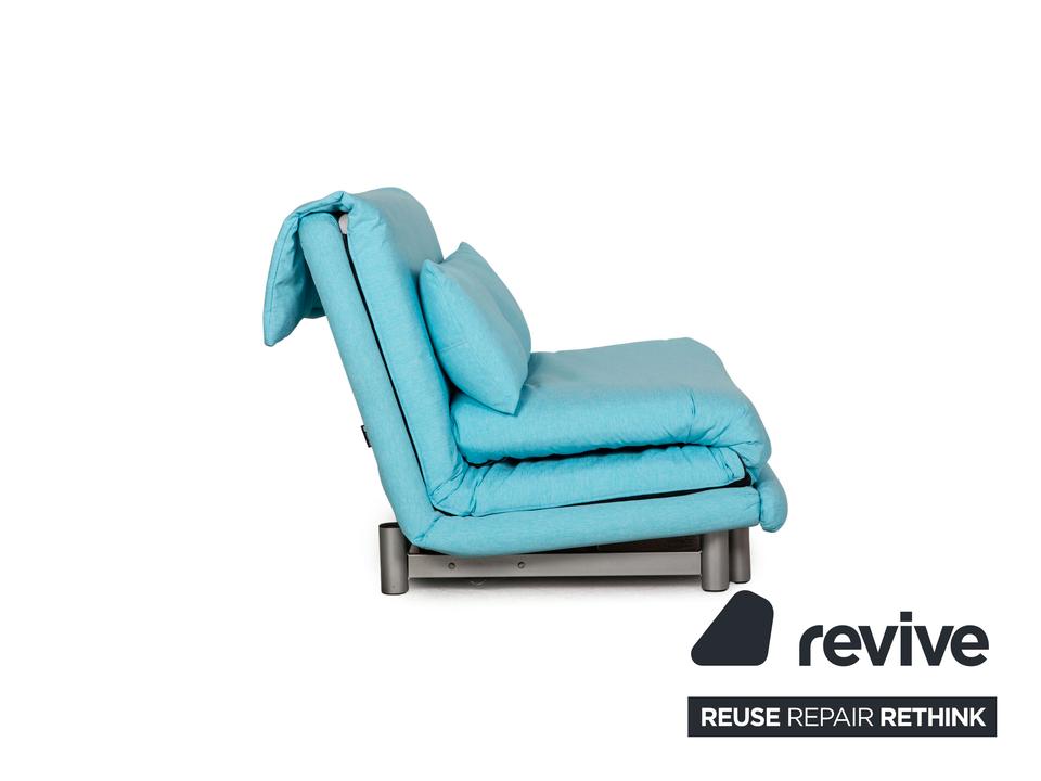 ligne roset Multy Stoff Dreisitzer Blau Sofa Couch – Bild 7