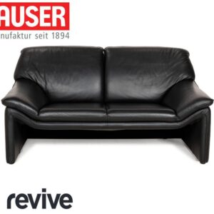 Laauser Atlanta Leder Sofa Schwarz Zweisitzer Couch ✨