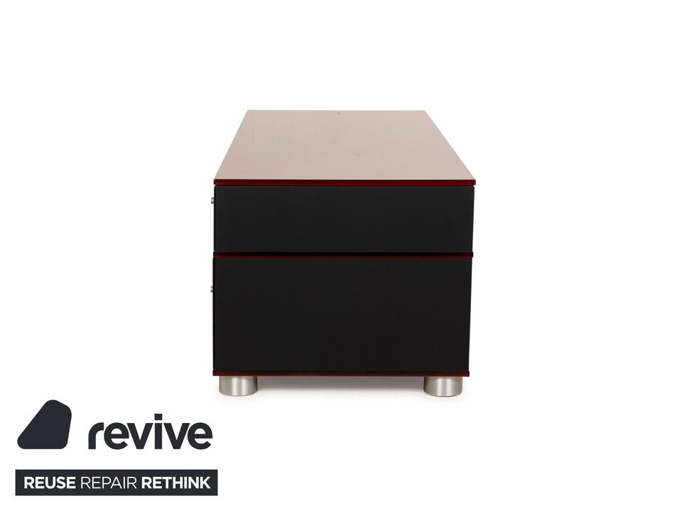 Spectral Holz Sideboard Rot Braun Schwarz Lowboard – Bild 13