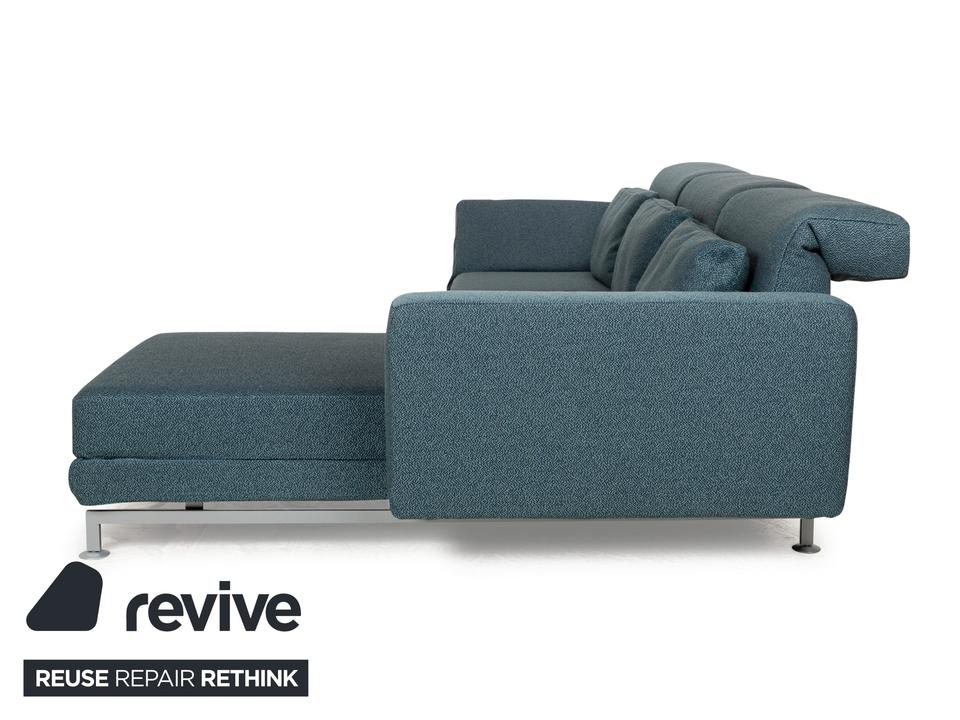 Brühl Moule Stoff Ecksofa Blau Petrol Recamiere Rechts manuelle ✨ – Bild 12