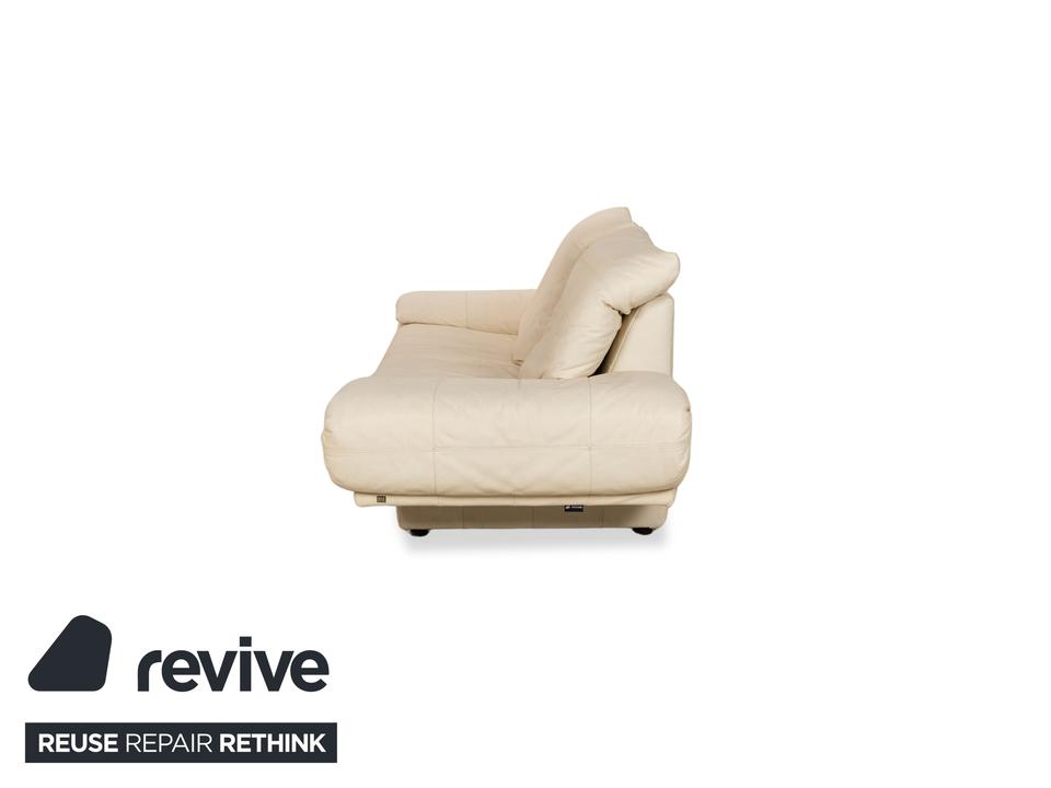 Rolf Benz 345 Leder Zweisitzer Creme Sofa Couch – Bild 13