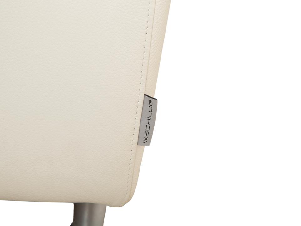 Willi Schillig Loop Leder Ecksofa Creme Sofa Couch manuelle – Bild 16