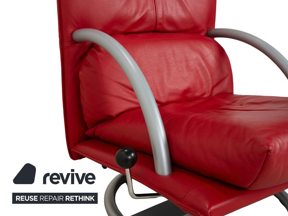 Rolf Benz BMP 418 Leder Sessel Rot – Bild 5