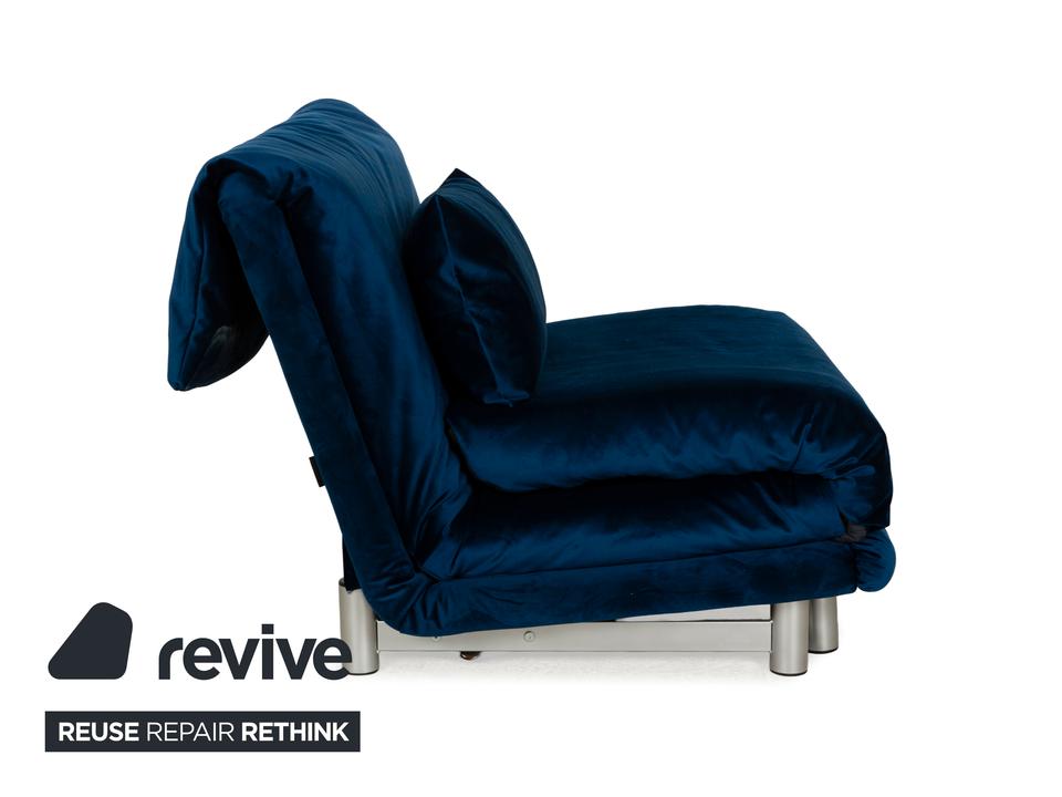 Ligne Roset Multy Stoff Sessel Blau Schlaffunktion Neubezug ✨ – Bild 11