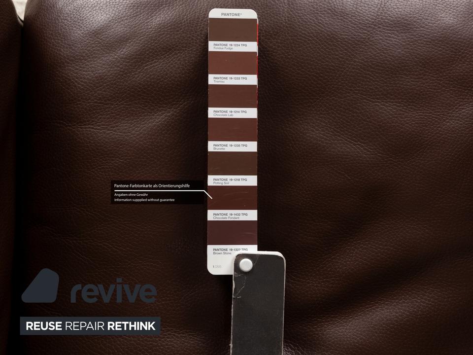 Bretz Moon Leder Sessel Braun – Bild 7