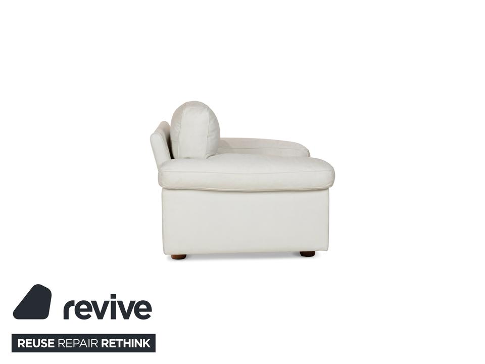 Poltrona Frau Petronio Leder Sofa Garnitur Weiß Sofa Couch – Bild 15