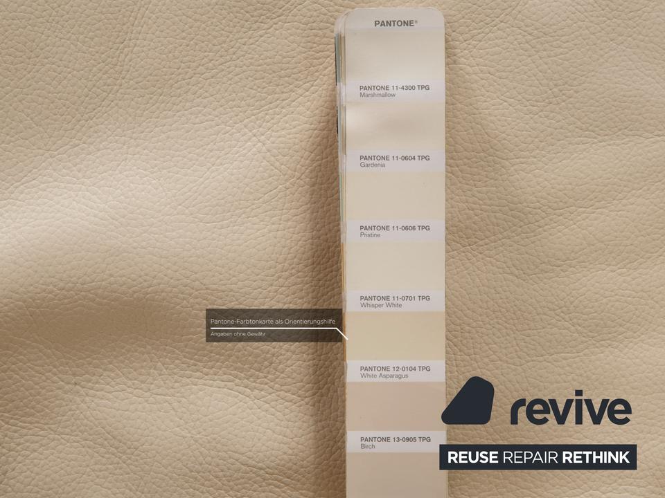 Brühl Moule (medium) Leder Sofa Creme Zweisitzer Relaxfunktion ✨ – Bild 6