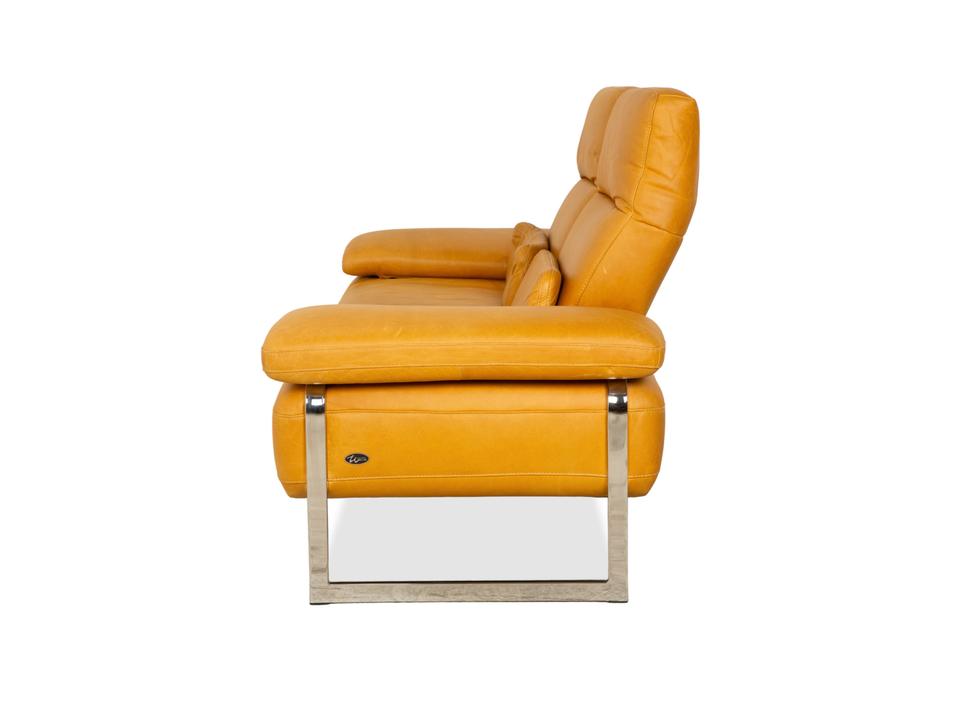 Willi Schillig Trovatoore Leder Zweisitzer Gelb Senf manuelle – Bild 17