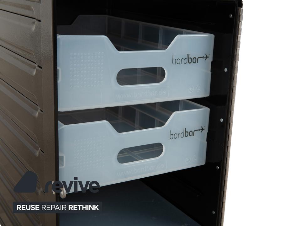 bordbar Box Container Schwarz Anschlag rechts Flugzeugtrolley – Bild 9