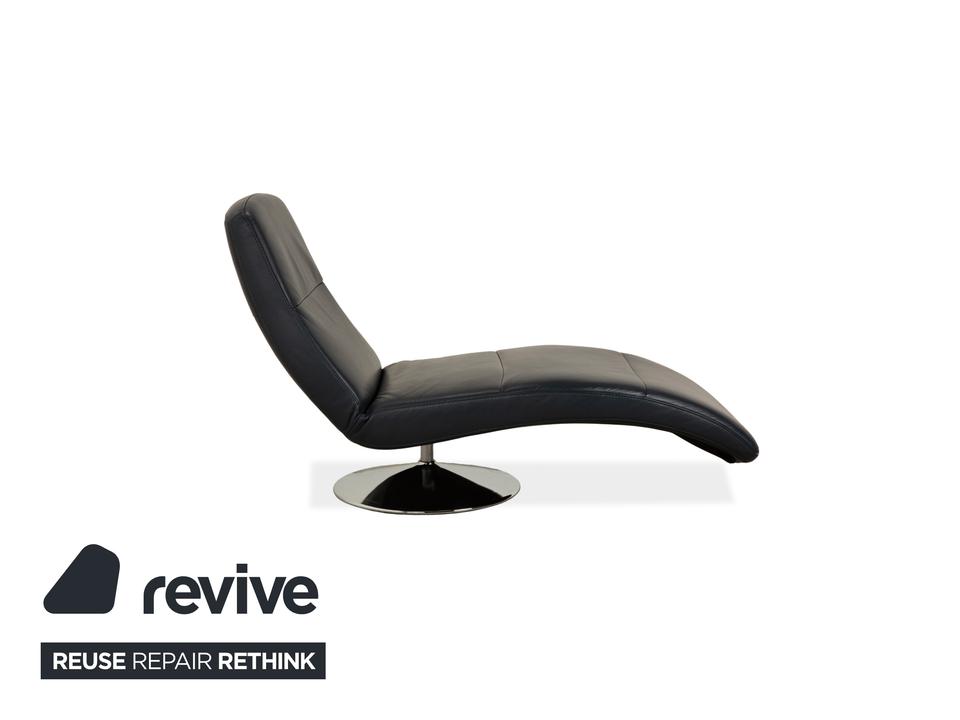 Ewald Schillig Silence Leder Liege Blau Grau – Bild 8