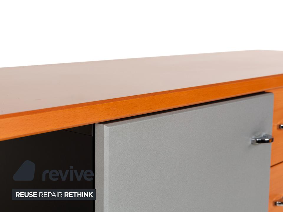 Interlübke Holz Sideboard Braun Grau Schwarz Schrank Schubladen – Bild 5