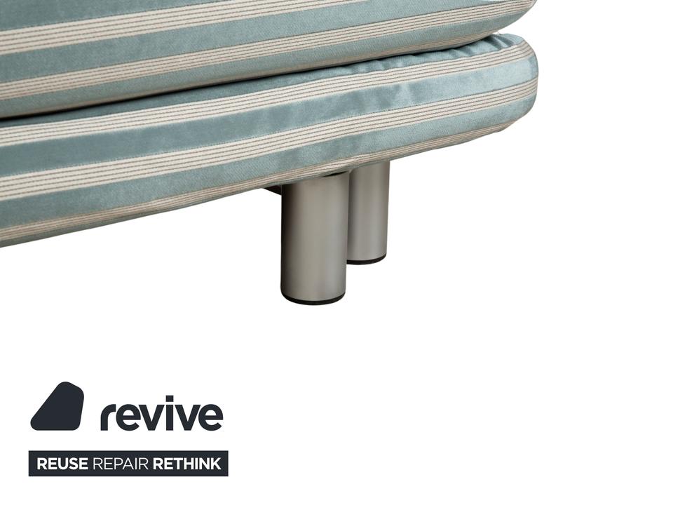 Ligne Roset Multy Zweisitzer Stoff Grün Silber gestreift ✨ – Bild 10