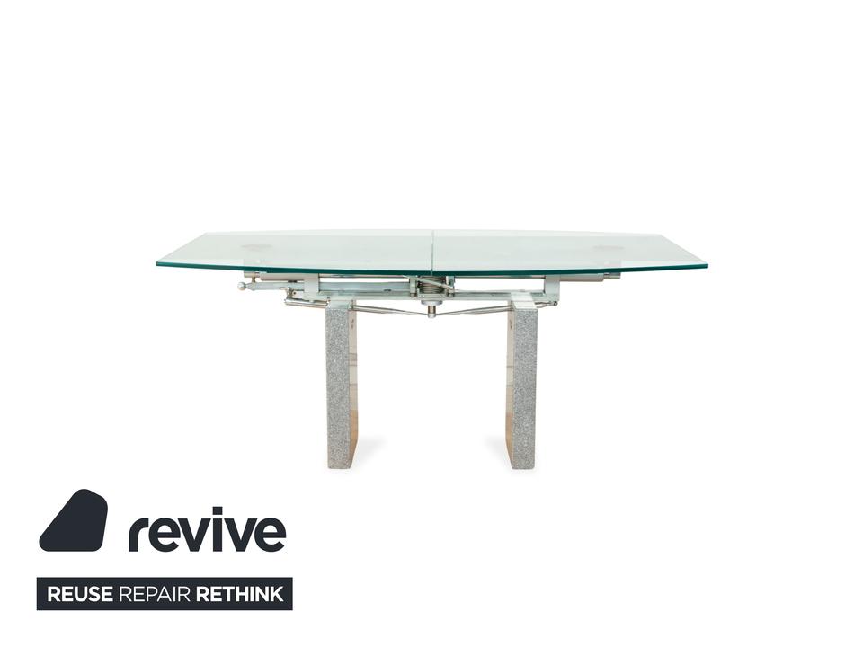 Ronald Schmitt K5000/E Glas Esstisch Silber Granit manuelle – Bild 11
