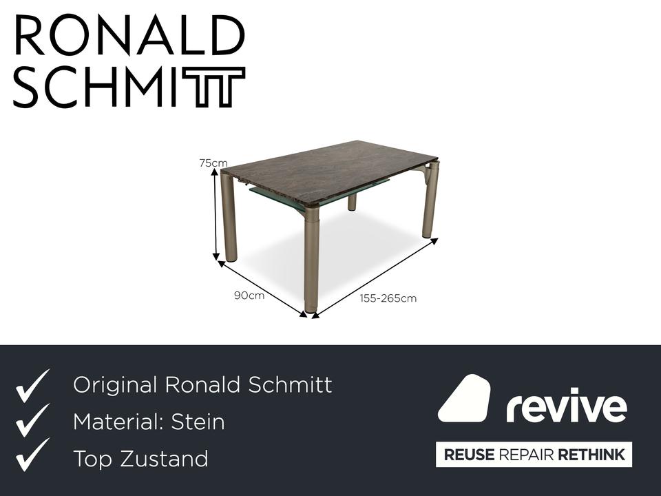 Ronald Schmitt 801E Stein Esstisch Grau Ausziehfunktion 155-265 – Bild 2