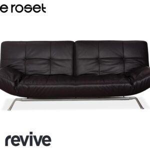Ligne Roset Smala Leder Dreisitzer Aubergine Lila manuelle