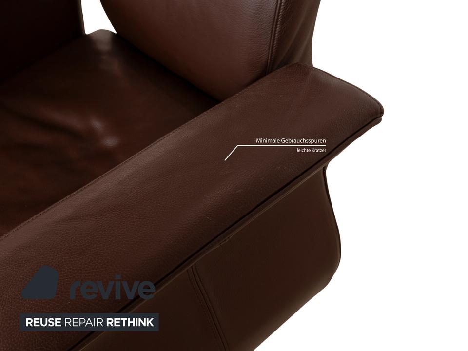 Bretz Moon Leder Sessel Braun – Bild 6