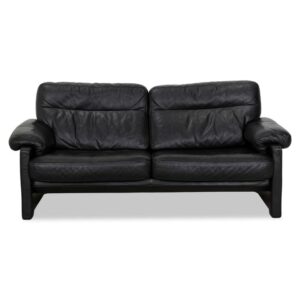 De Sede DS-70 Leder Dreisitzer Schwarz Sofa Couch