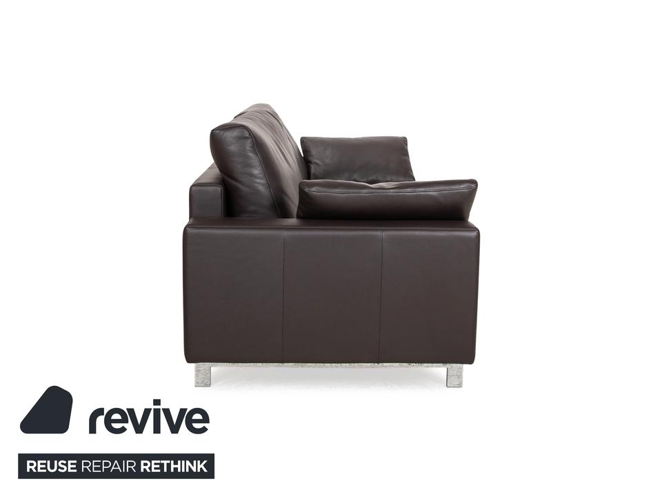 Rolf Benz Vida Leder Zweisitzer Braun Dunkelbraun Sofa Couch ✨ – Bild 7