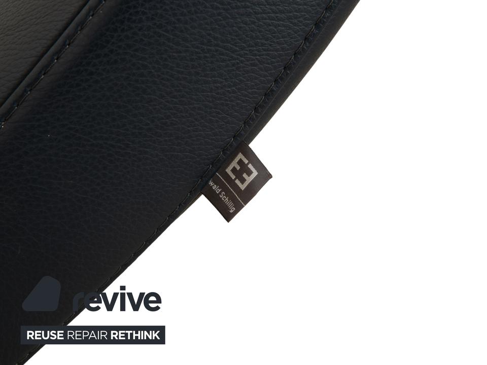 Ewald Schillig Silence Leder Liege Blau Grau – Bild 6