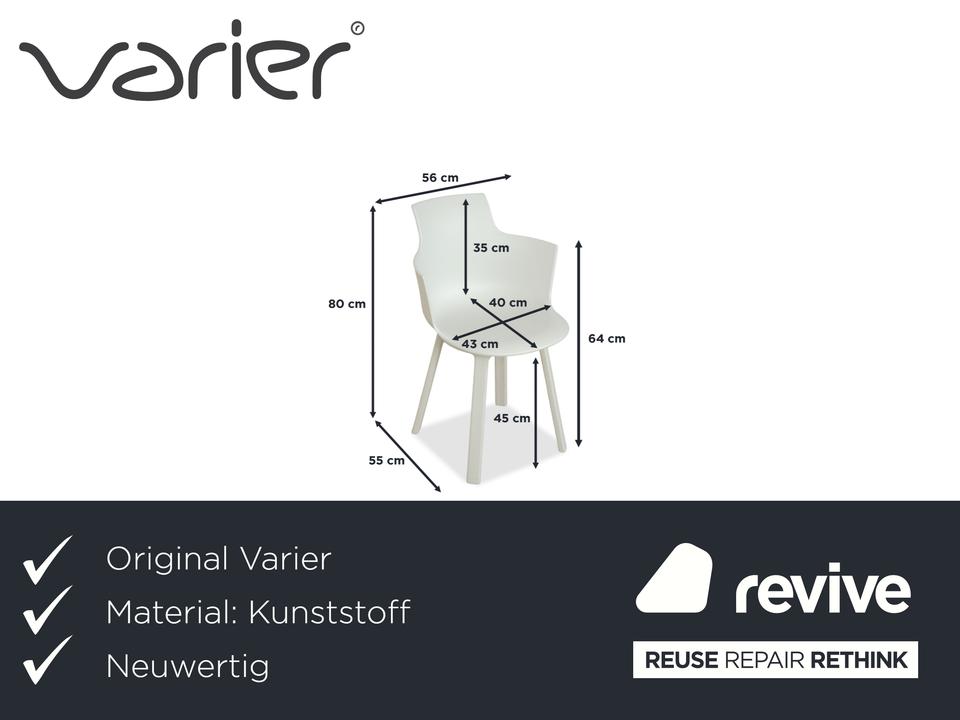 4er Garnitur Varier Social Turn Winter White Kunststoff Weiß – Bild 2