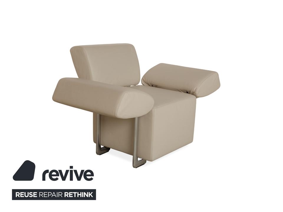 COR Clou Leder Sessel Creme manuelle Funktion – Bild 5