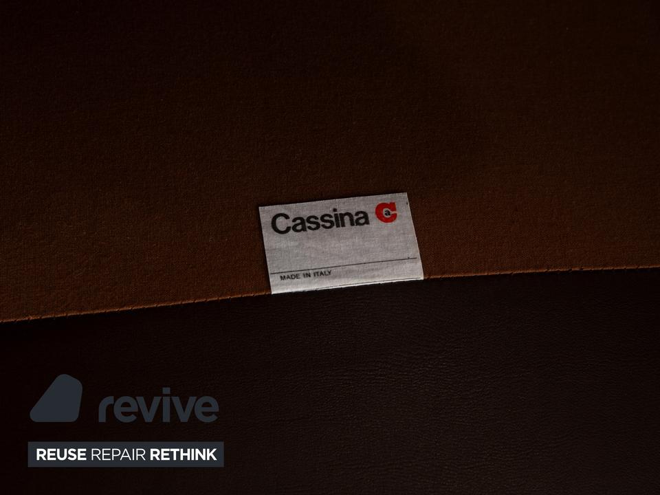Cassina Maralunga Leder Sessel Braun Kastanie manuelle Funktion – Bild 10