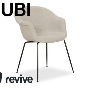 Gubi Beetle Chair BAT Stoff Stuhl Grau