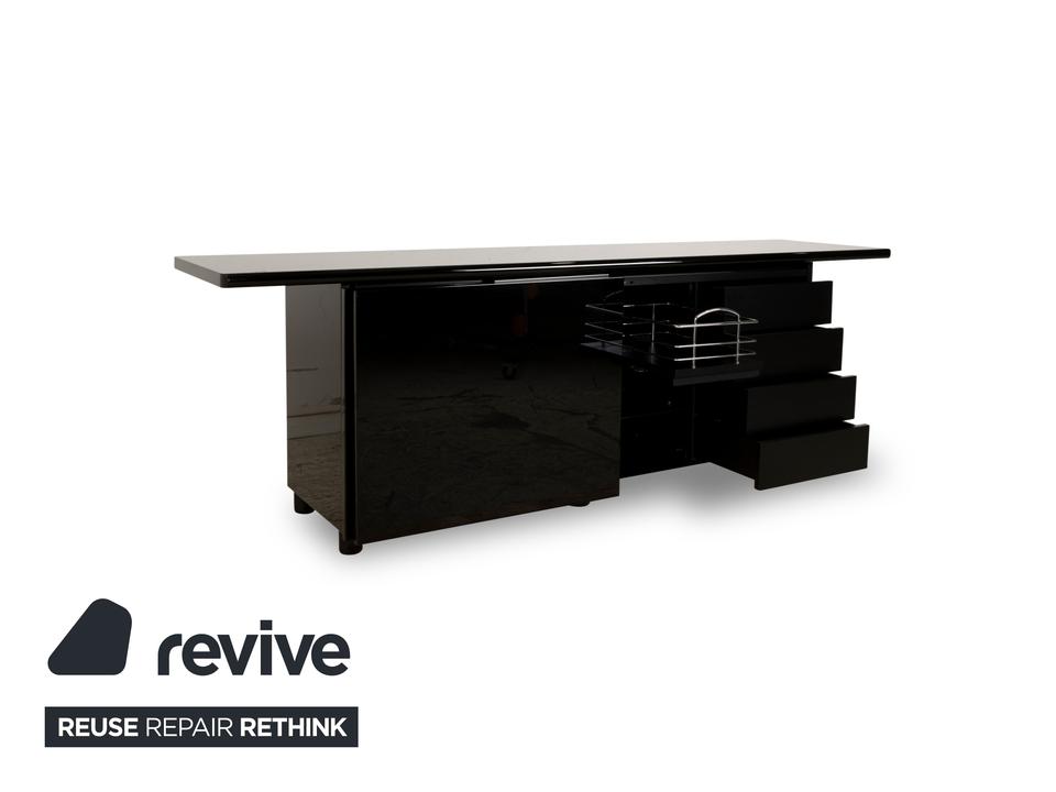 Verardo Holz Sideboard Schwarz – Bild 5