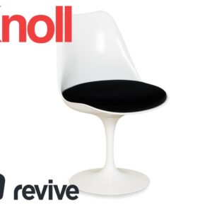 Knoll International Saarinen Tulip Kunststoff Stuhl Weiß Original