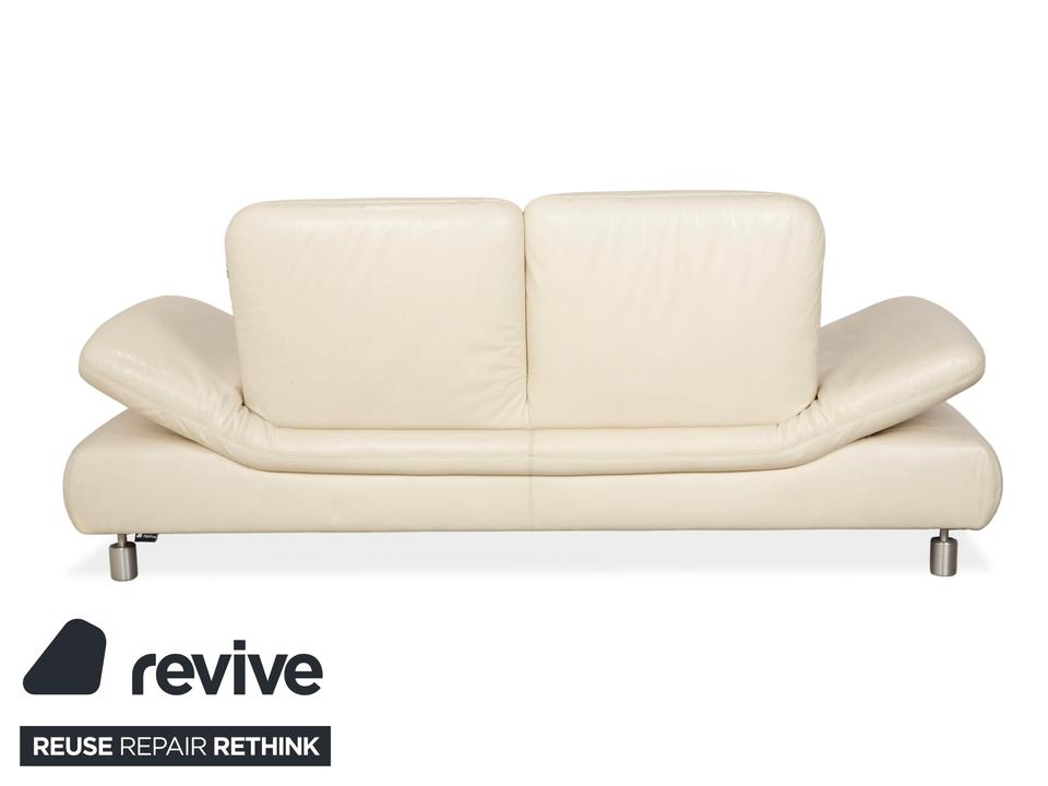 Koinor Rivoli Leder Zweisitzer Creme manuelle Funktion Sofa ✨ – Bild 15