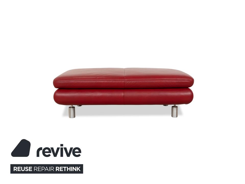 Koinor Leder Hocker Rot – Bild 6