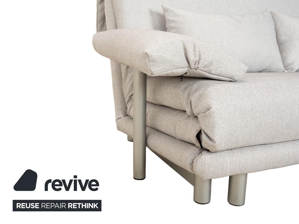 Ligne Roset Multy Dreisitzer Stoff Grau manuelle Schlaffunktion ✨ – Bild 7