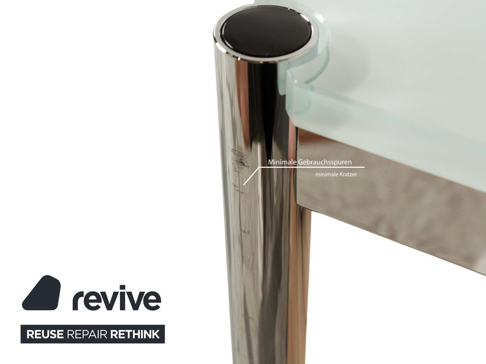 USM Haller Glas Couchtisch Blau Silber 101 x 101 cm – Bild 6