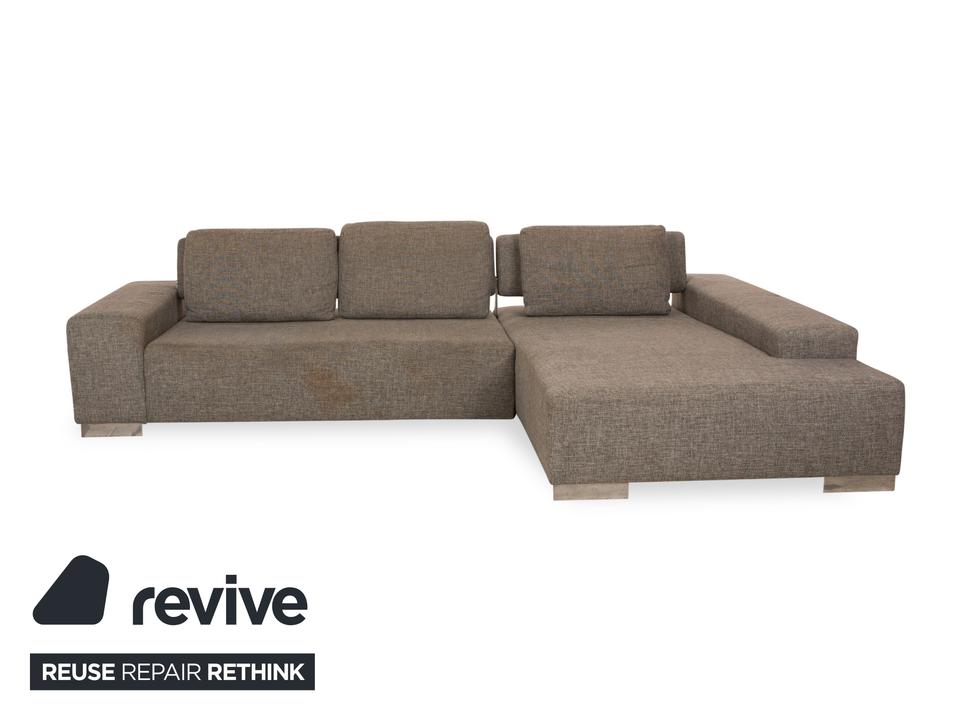 Ewald Schillig Topas Stoff Ecksofa Grau Recamiere Rechts Sofa – Bild 11